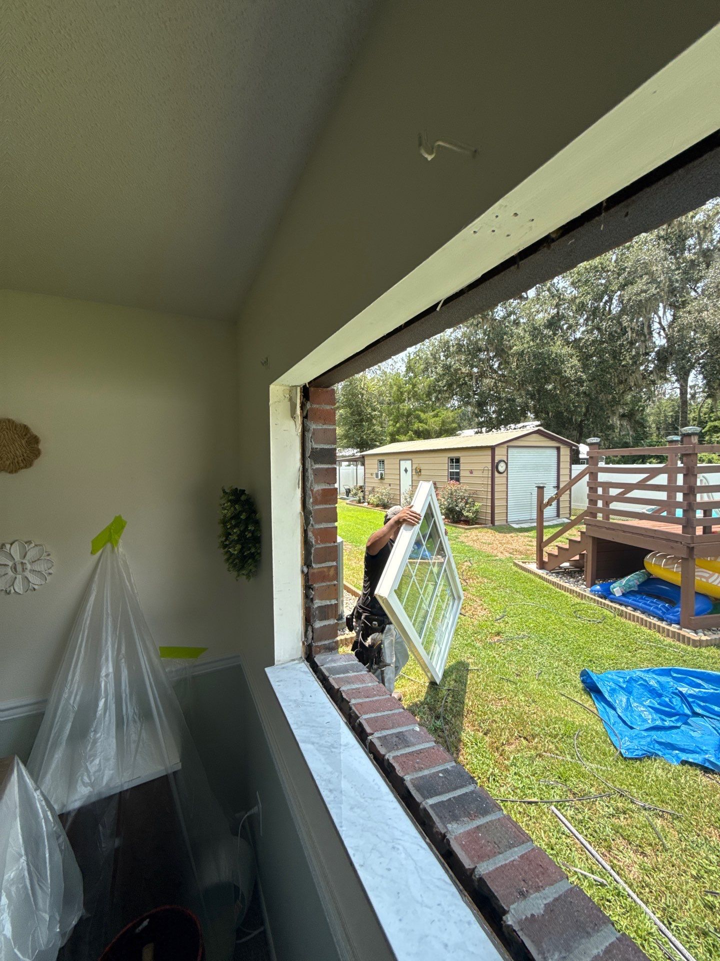 Energy-Efficient White Vinyl Window Replacement in Lake City, Florida by Windows & Doors Store