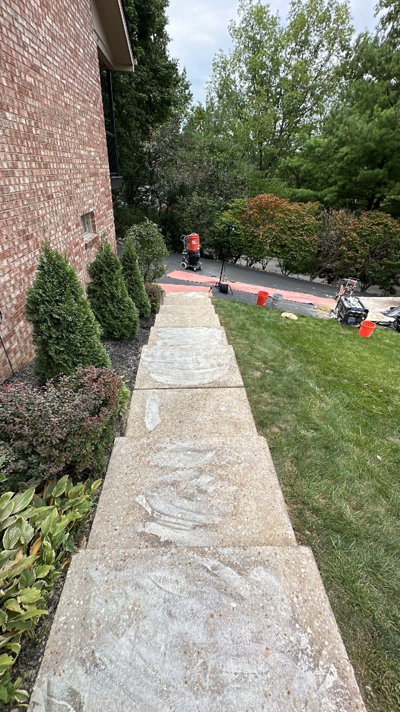 Twilight Garage, Walkway and Porch Project in Pittsburgh by Floors in a Day, Inc