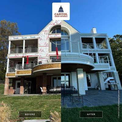 Custom Aluminum Cable Railing System – Face Mounted – Lorton, VA