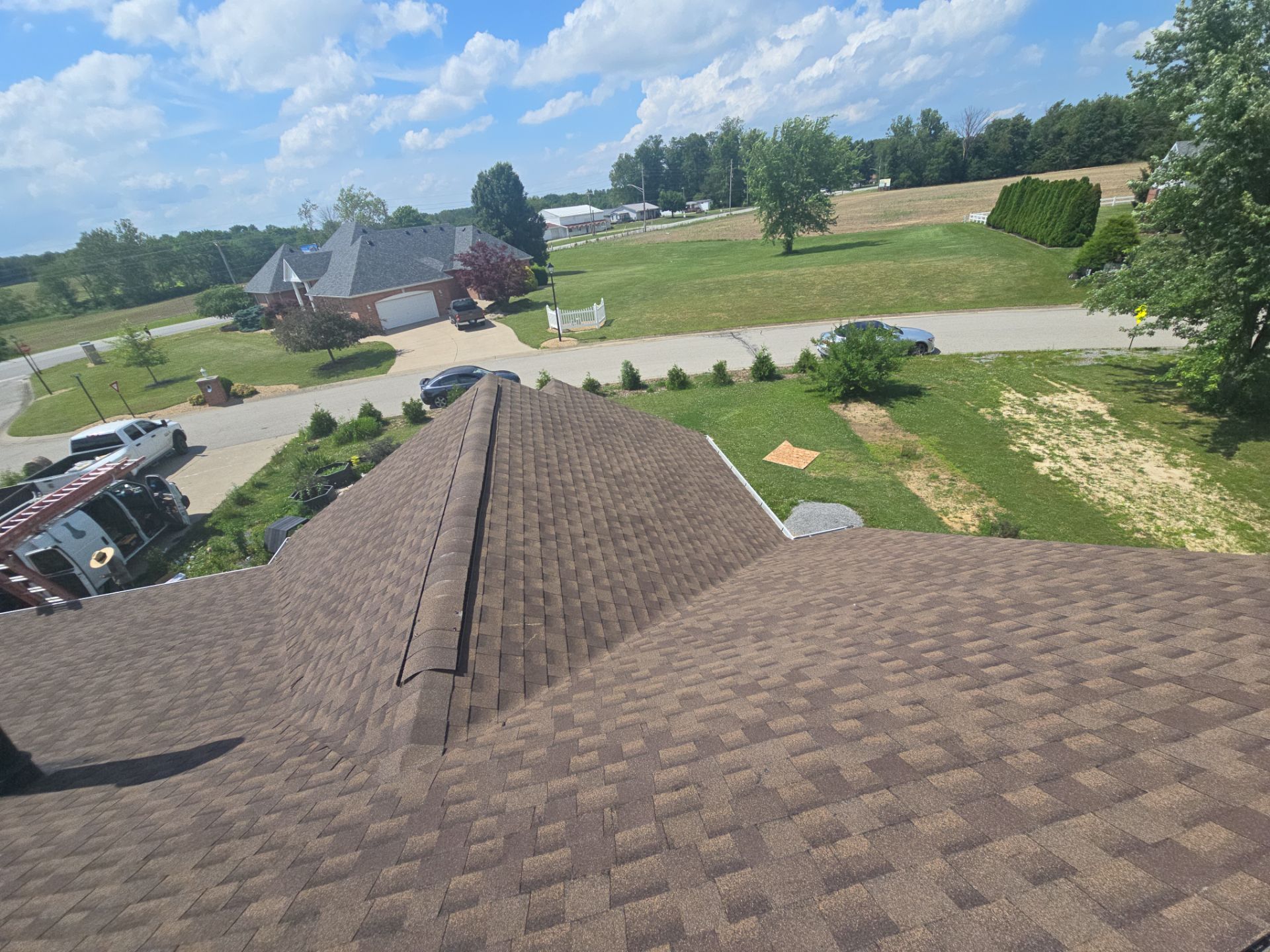 GAF Timberline HDZ Barkwood Shingle Roof Replacement in Versailles, IN by Empire Contractors