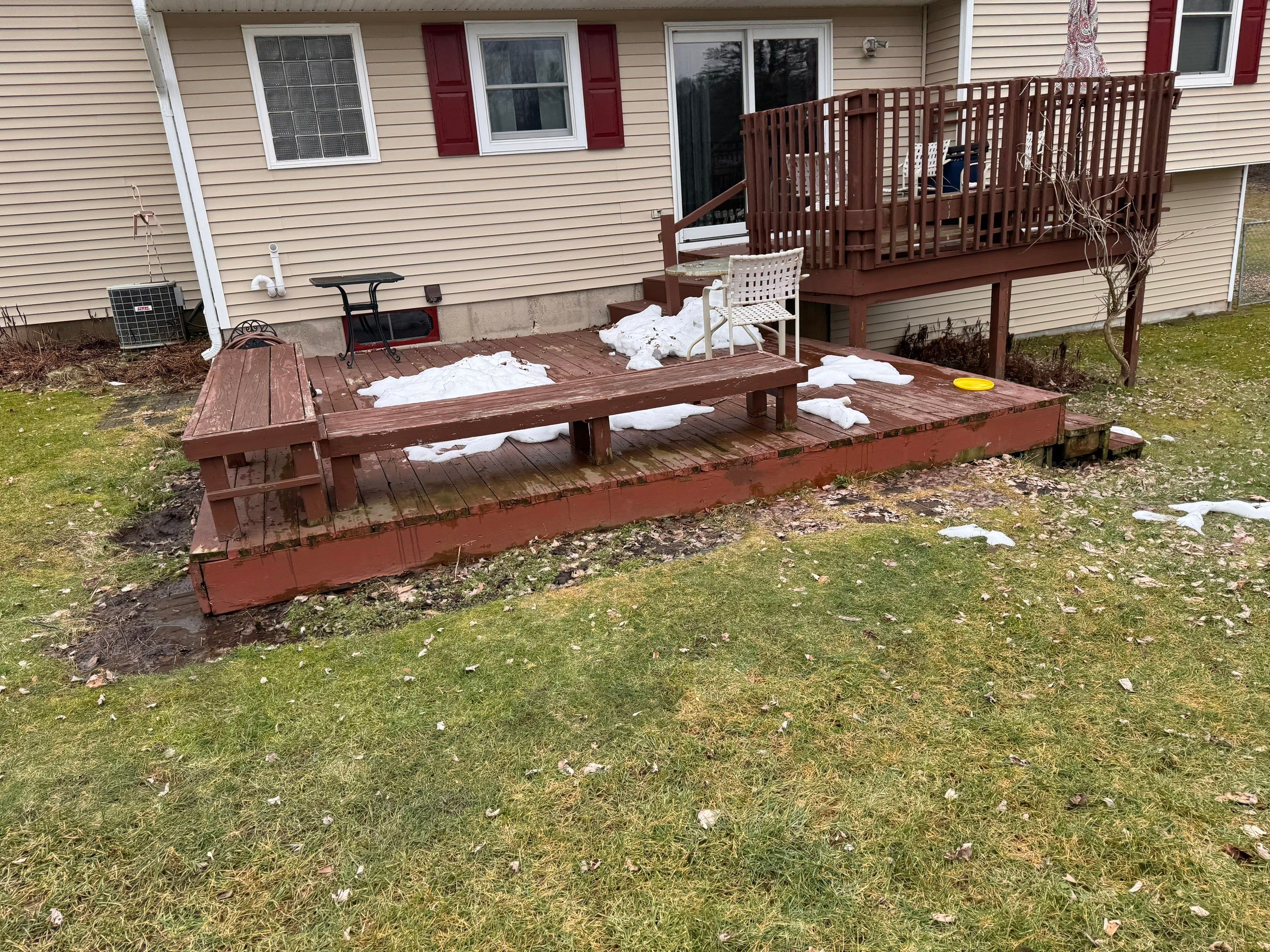Deck Installation using Treated Lumber by Avalon Roofing and Exteriors