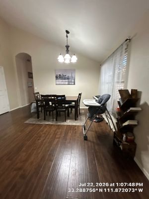 Interior Remodel Featuring Dark Wood Flooring in Chandler