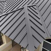 24ga 1.5" Mechanical Seam Dark Bronze by Total Roofing System The Metal Roof Experts