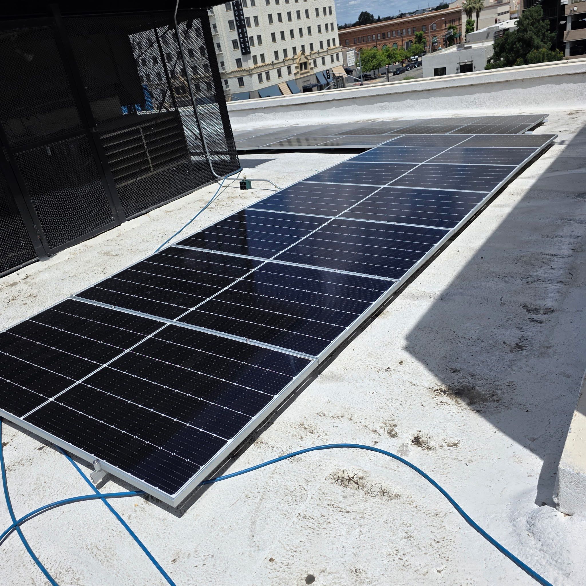 Commercial Solar Panel Cleaning by Palm Coast Solar Cleaning