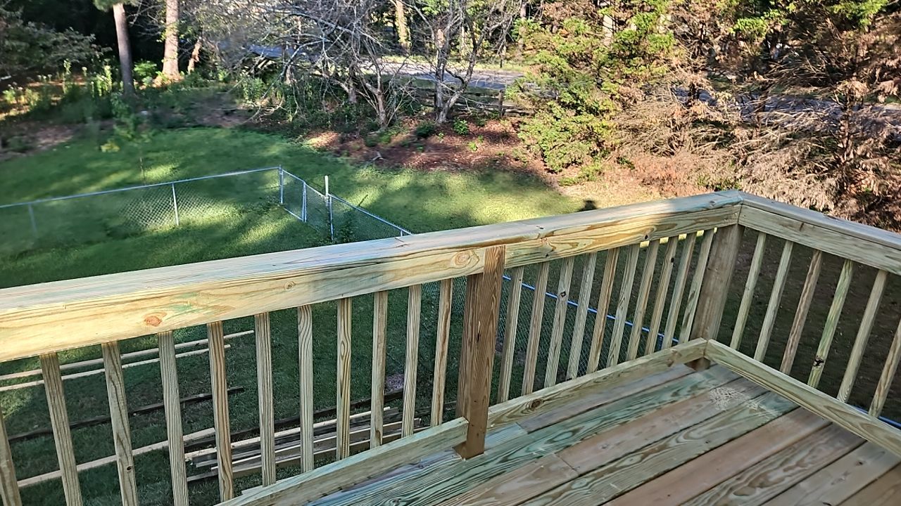 Split Rail Trail - Deck Installation  by Pillar and Pine