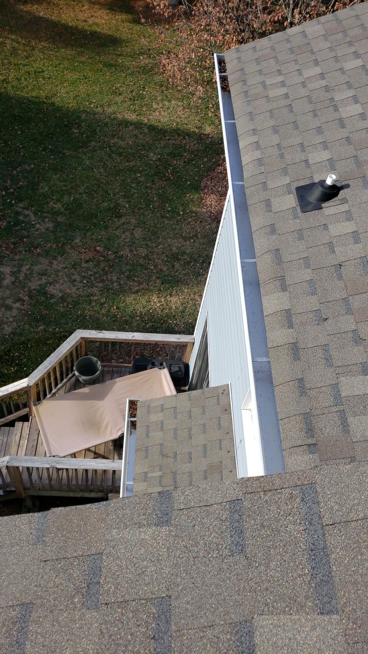 Gutter Cleaning using water by Power Wash Masters LLC