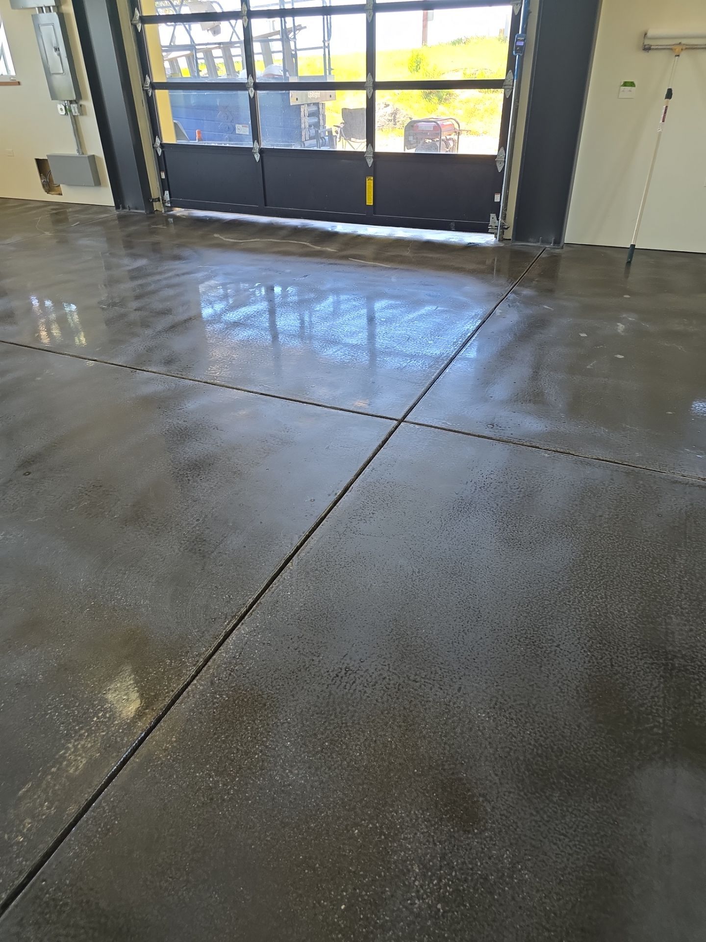 Interior Shop Epoxy Floor Coating with Moisture Barrier in Cambria by MGP Coatings