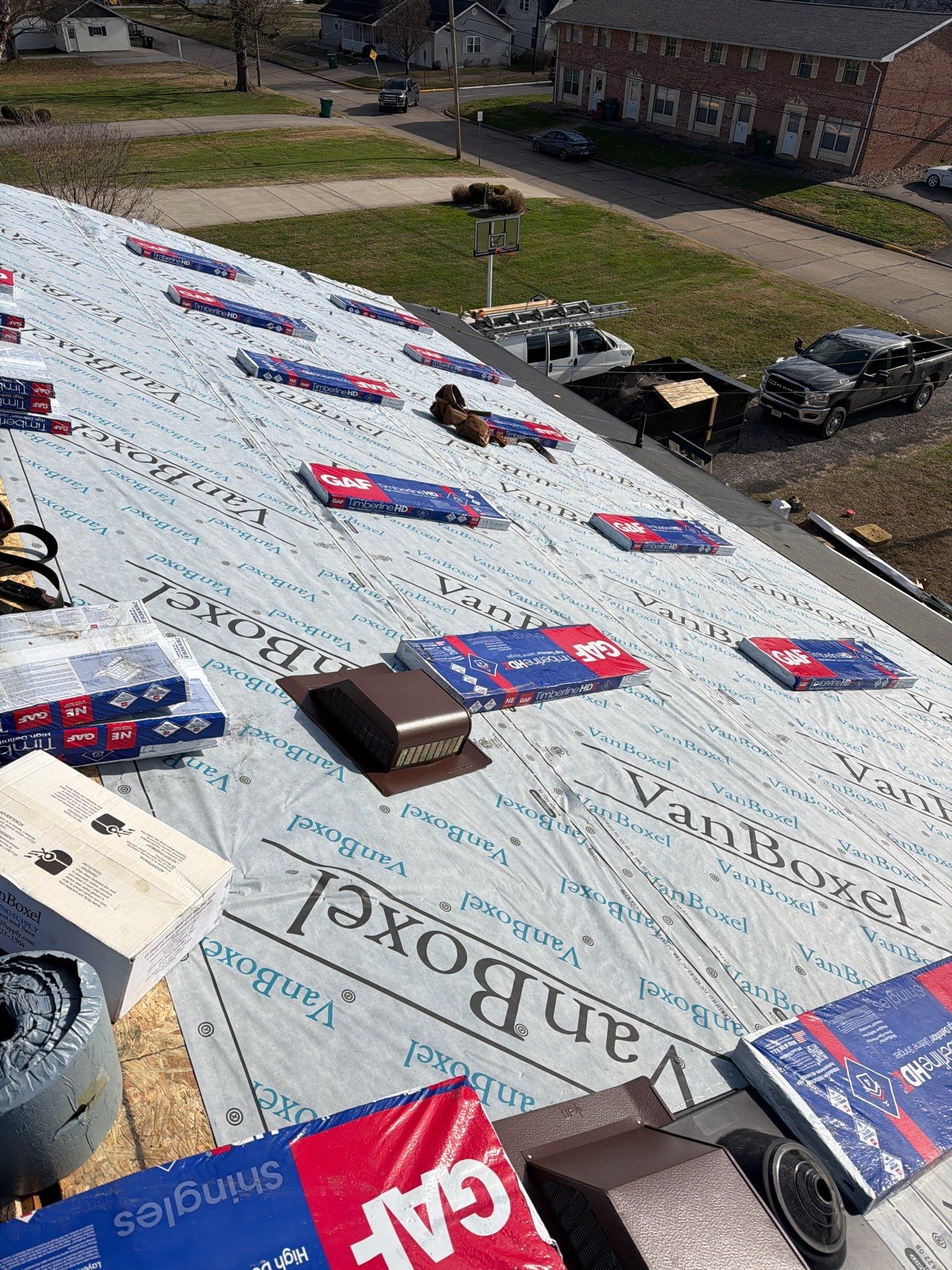 Residential Roofing Installation using GAF Timberline HDZ Mission Brown by Rainstoppers Roofing