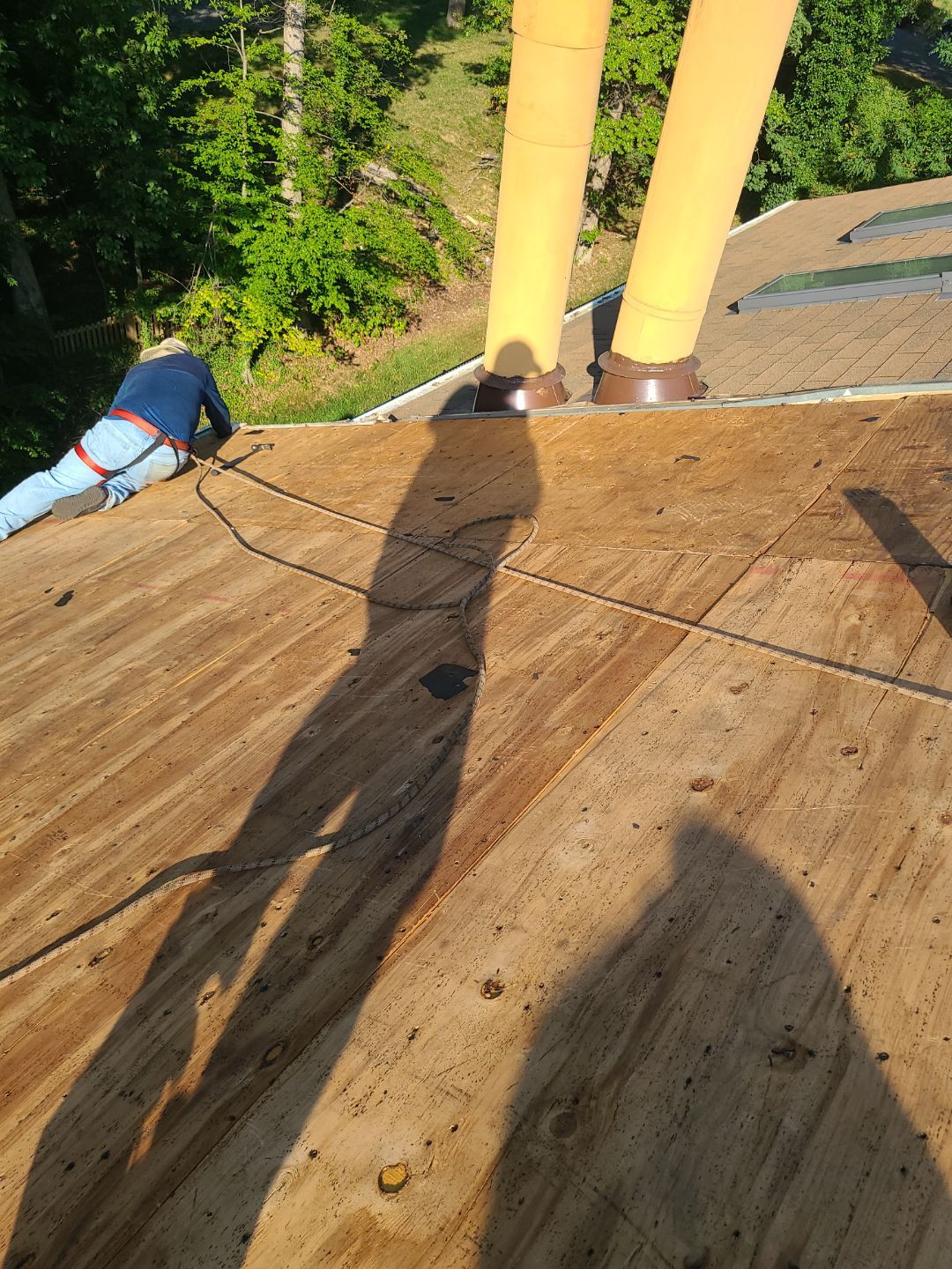 Montclair: Roof Installation with CertainTeed Landmark Designer Shingles in Burnt Sienna by RM Banning, Inc.
