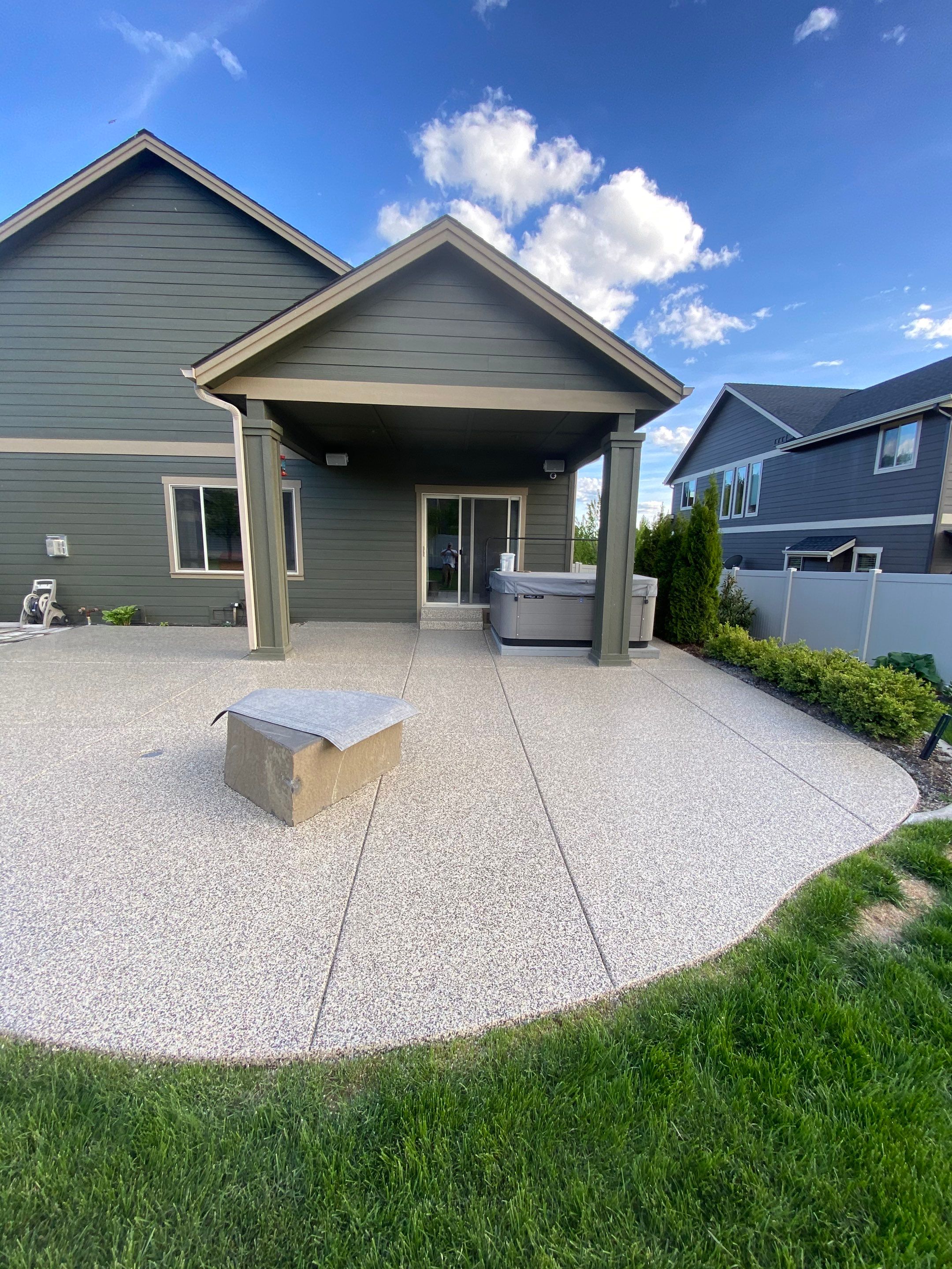 Patio and Walkway using Cordwood Colorway by Croc Coatings, LLC