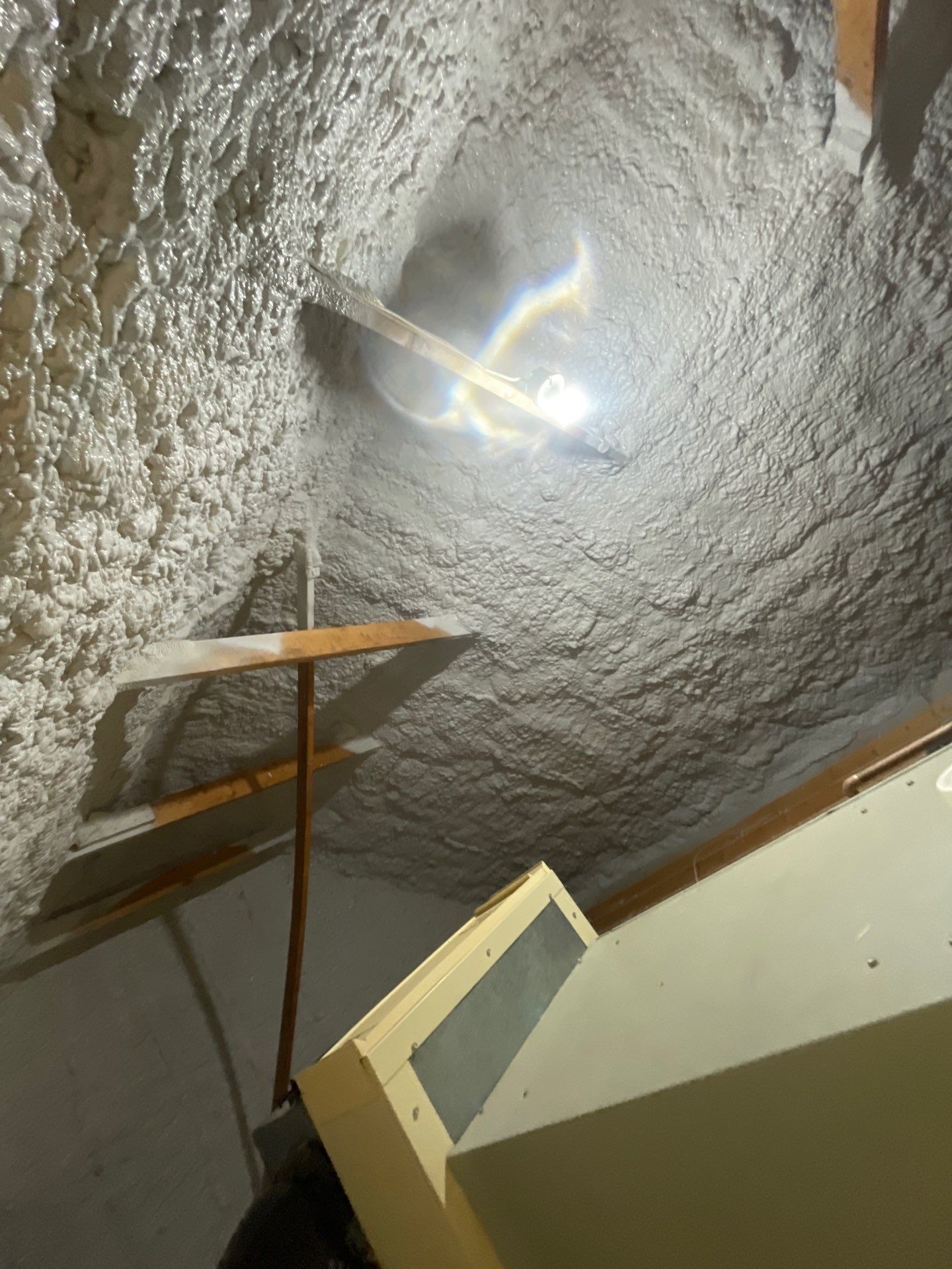 Attic Insulation using open cell spray foam by NYS Foam & Energy