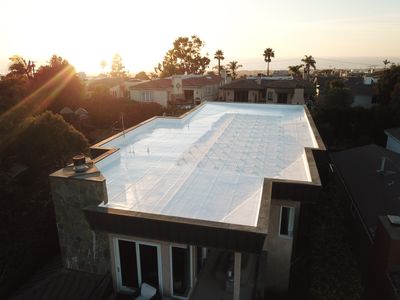 Residential Roofing Installation using ASC Silicone Membrane