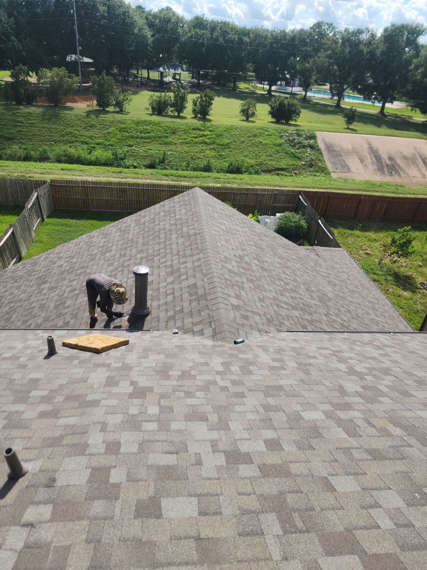Residential Roofing Installation using Owen's Corning Duration (Lifetime) Shingles by Roof Repair Company