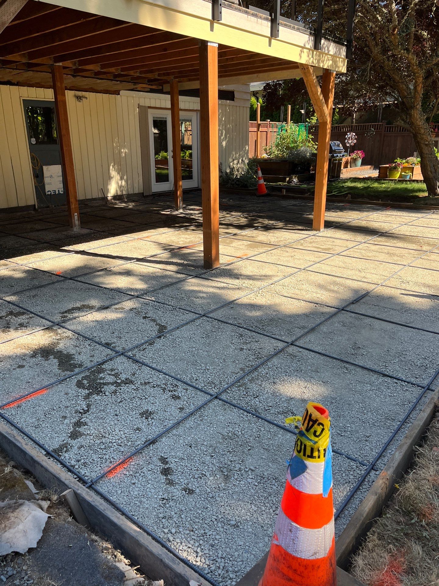 Concrete Back Patio Renovation | Edmonds  by Jireh Asphalt & Concrete Inc 