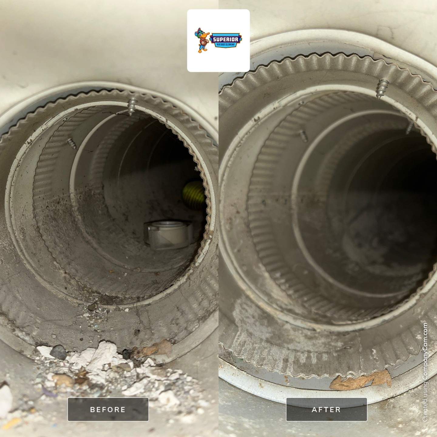 Air Duct Cleaning With a Vacuum Truck in Ellwood City, PA by Superior Air Duct Cleaning