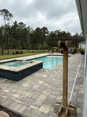 Pool Pavers using Concrete Sealant and PolySand
