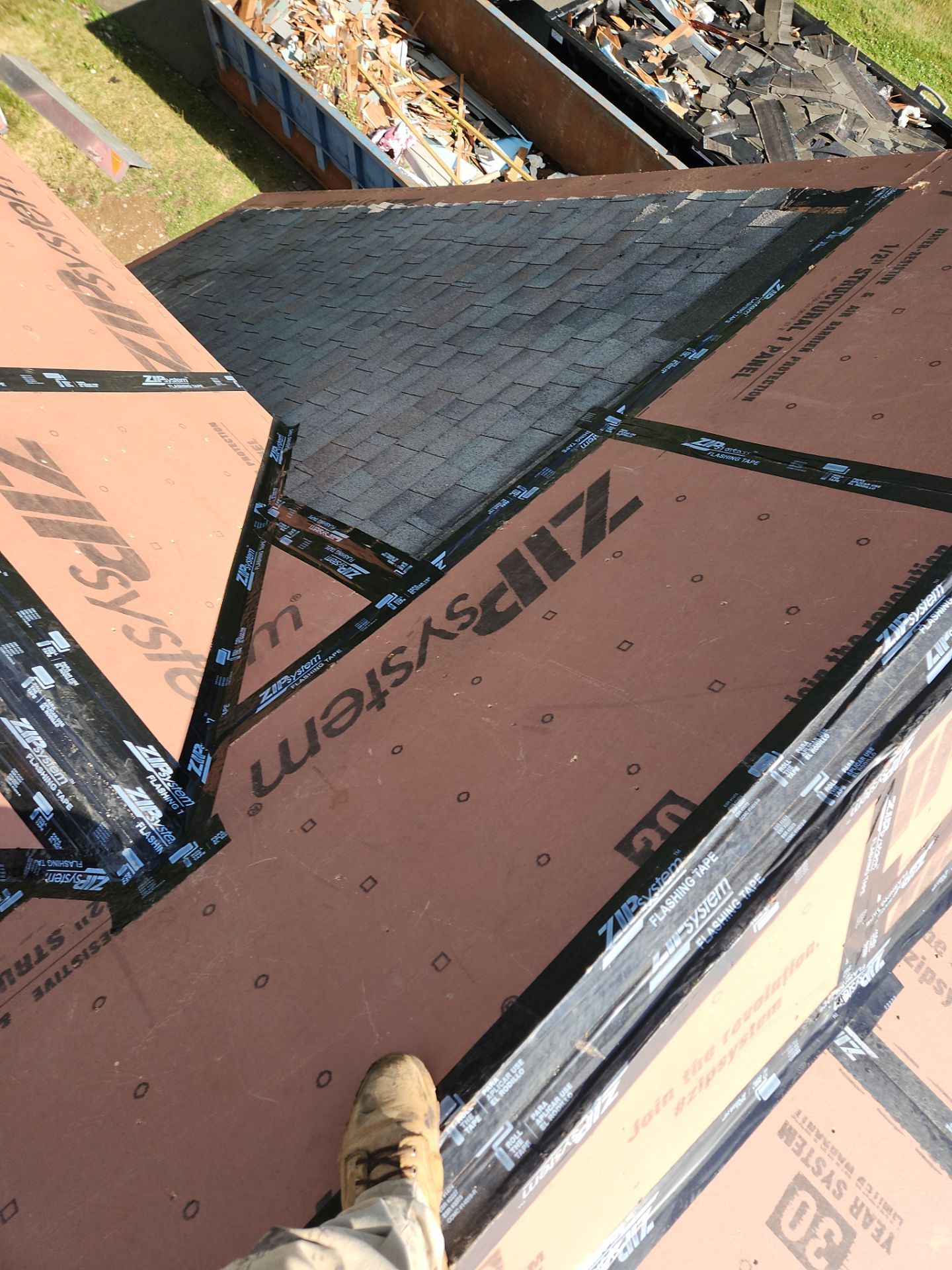 Residential Roofing Installation using Owens Corning TruDefinition Duration AR - Slatestone Gray by A Plus Exterior