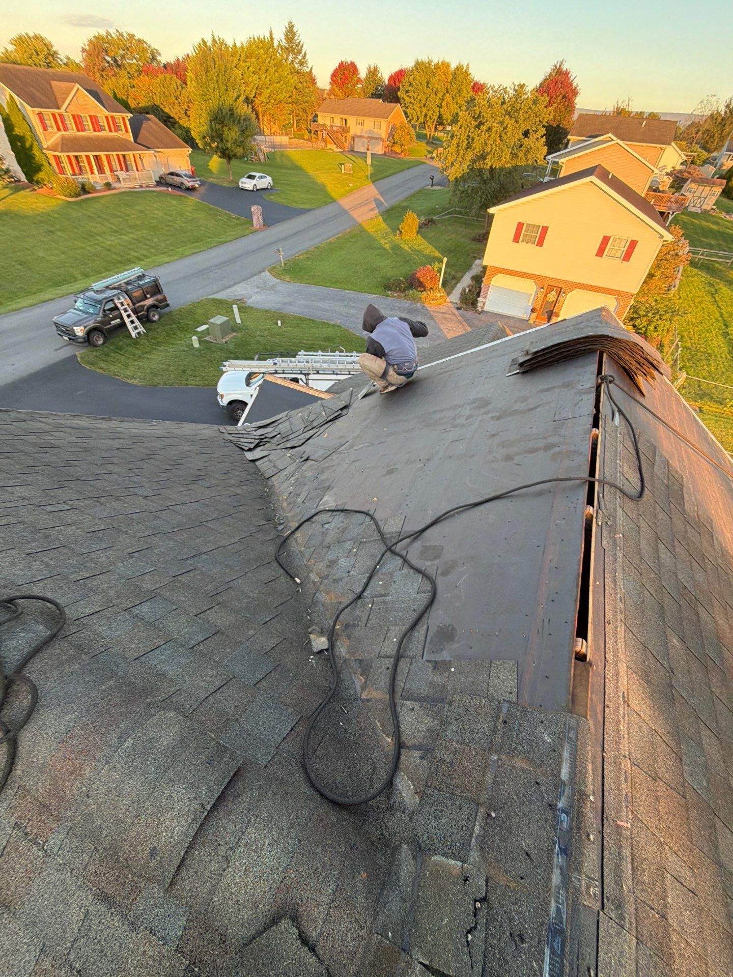 Residential Roof Installation Featuring GAF Timberline HD Shingles in Chambersburg by Teflon Roofing