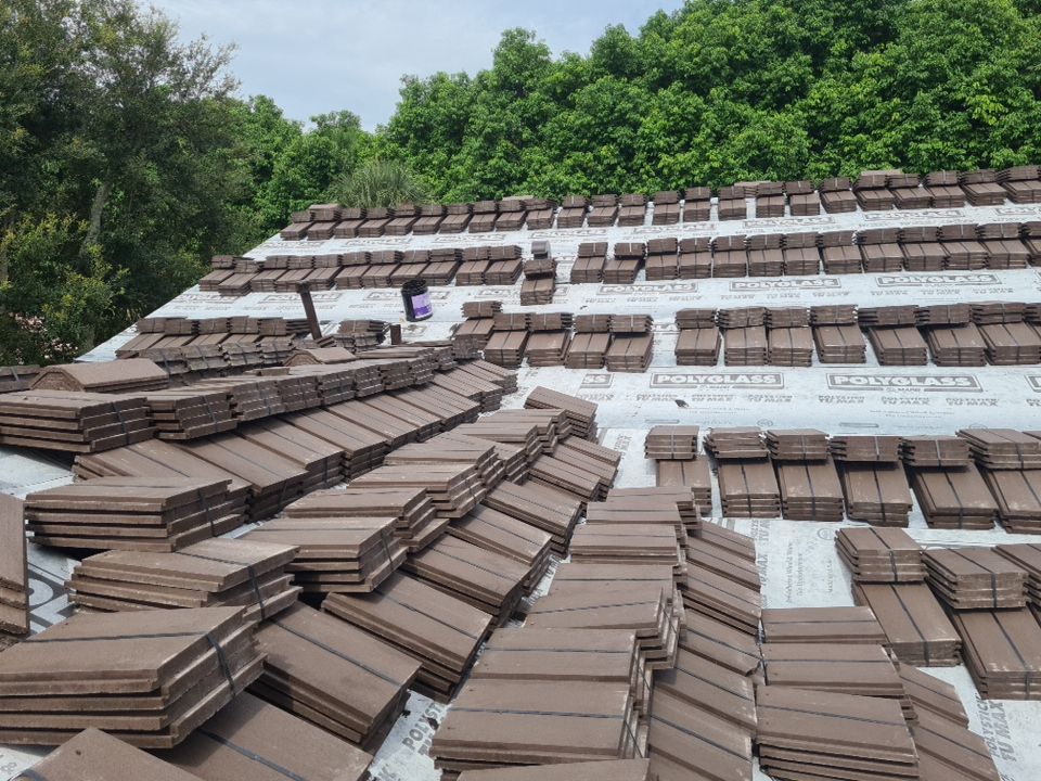 Residential Roofing Installation using Eagle Roofing Tile by BLUES BROTHERS ROOFING