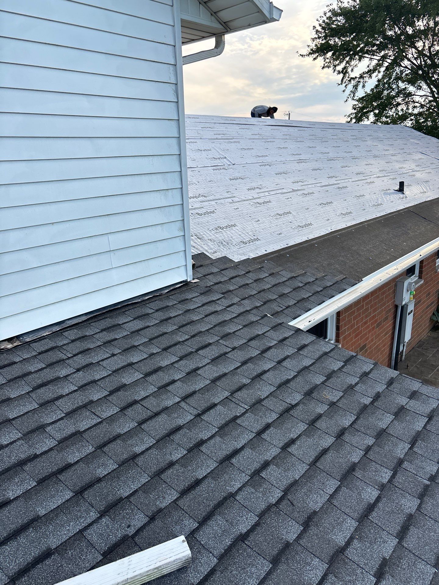 Residential Roofing Installation using Timberline UHDZ Shingles - Pewter Gray by RoofX 