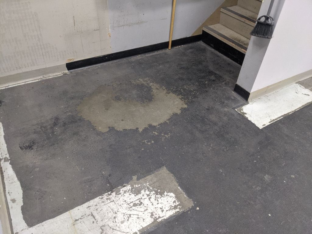 Commercial Flooring using Solid Haze Grey by Croc Coatings, LLC