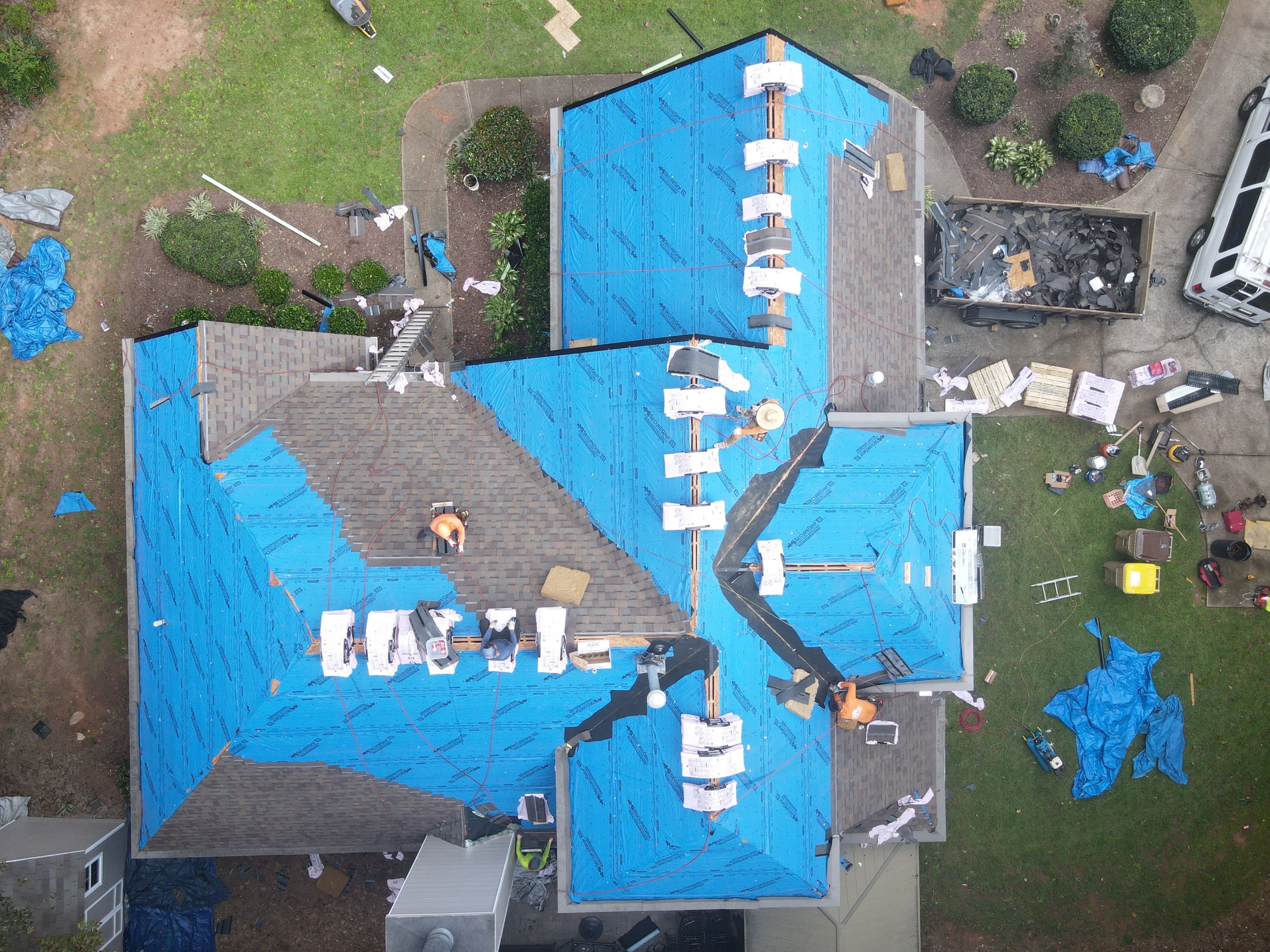 Residential Roofing Installation using Owens Corning by Inspector Roofing and Restoration