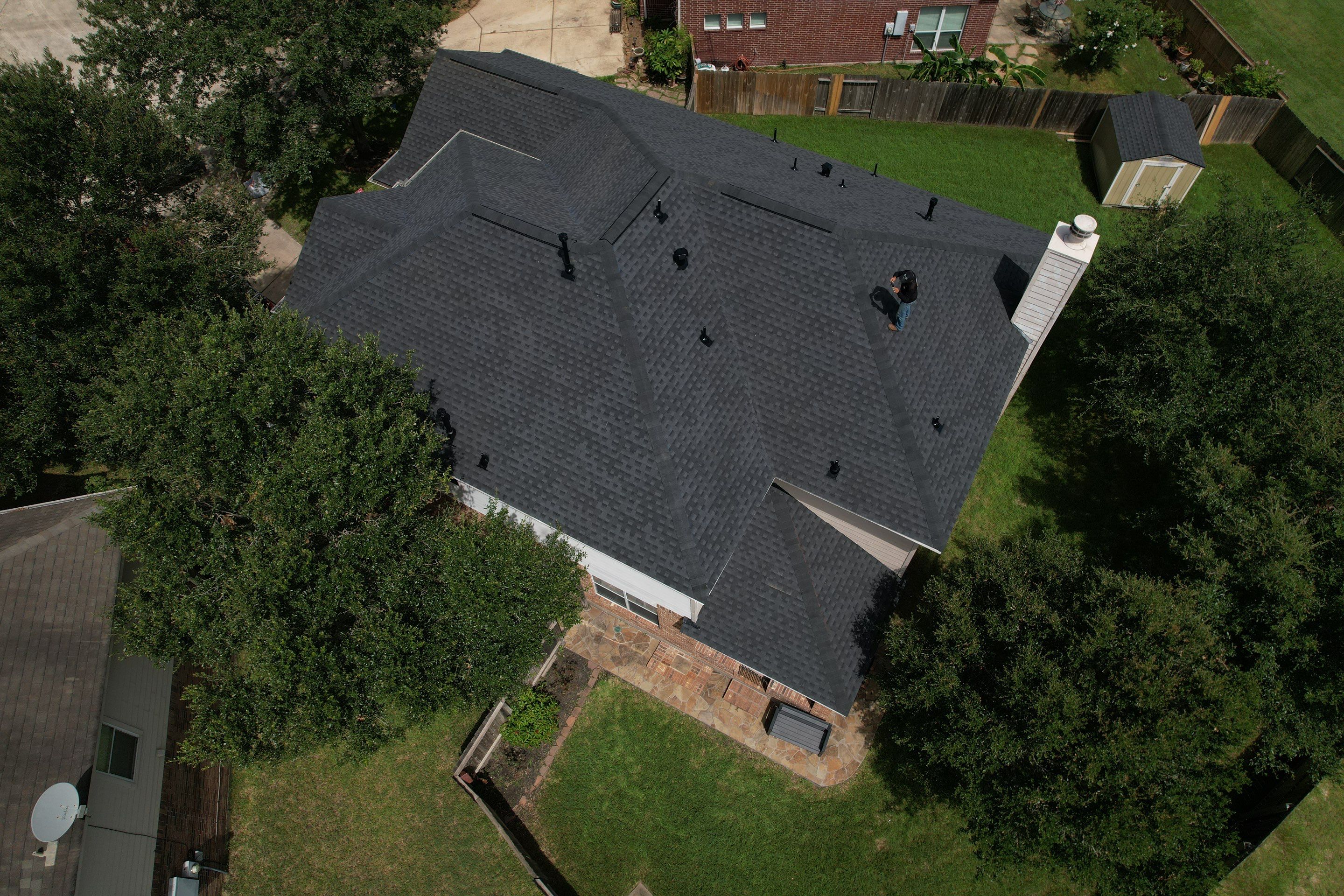 Residential Roofing Installation using GAF Timberline HDZ by Vlex Roofing 