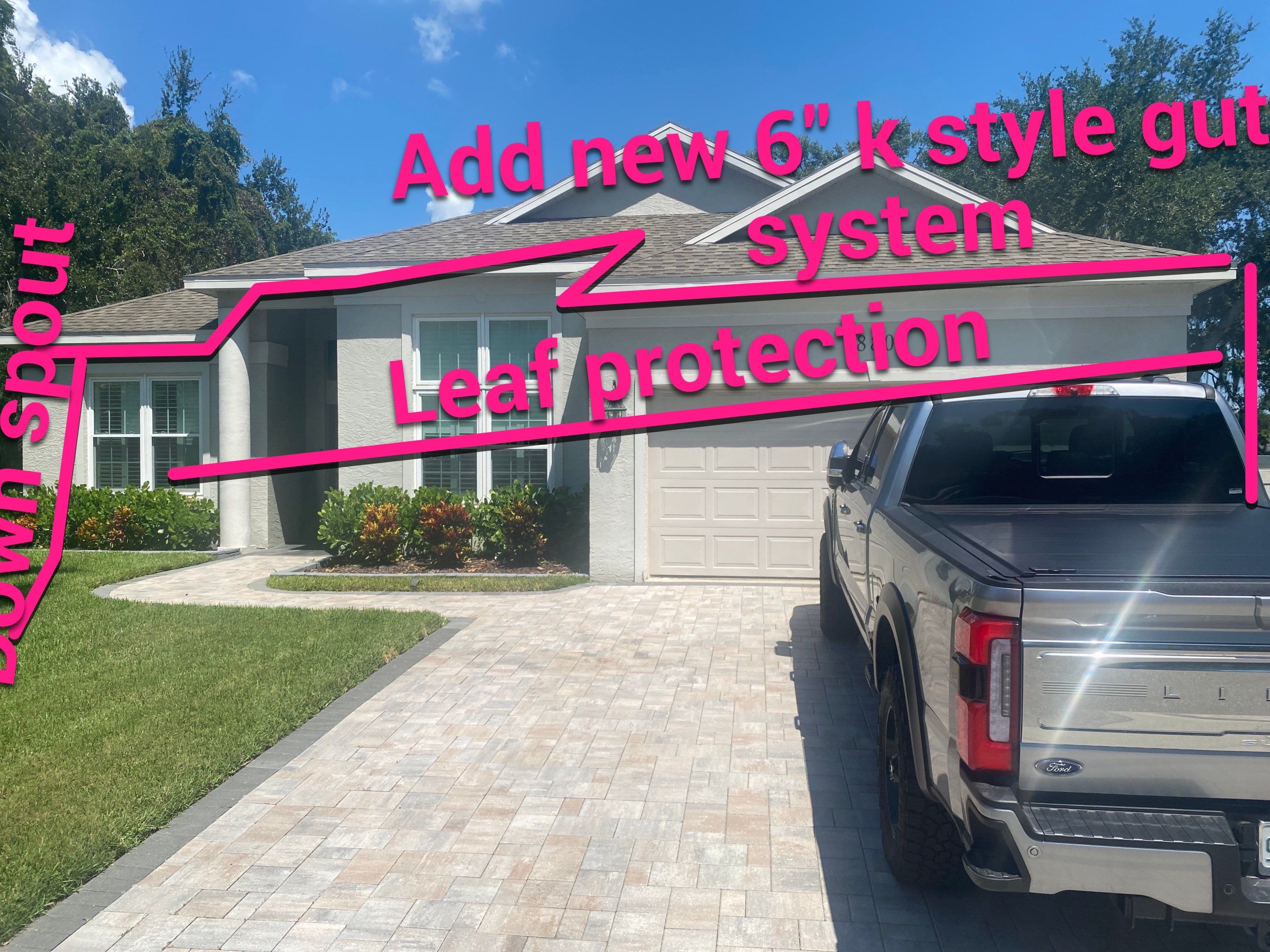 6 inch Seamless Gutters in Sarasota FL by Gutter Professors