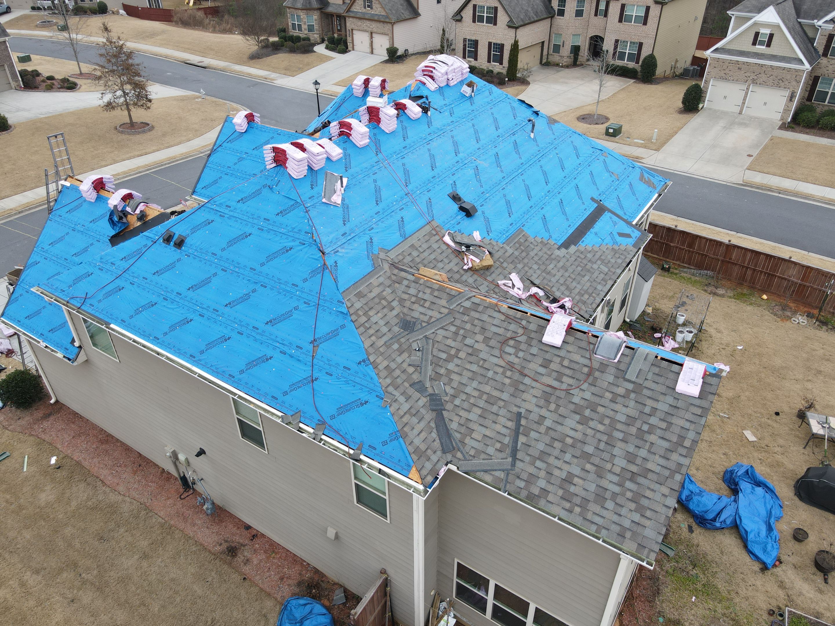 Residential Roofing Installation using Owens Corning by Inspector Roofing and Restoration