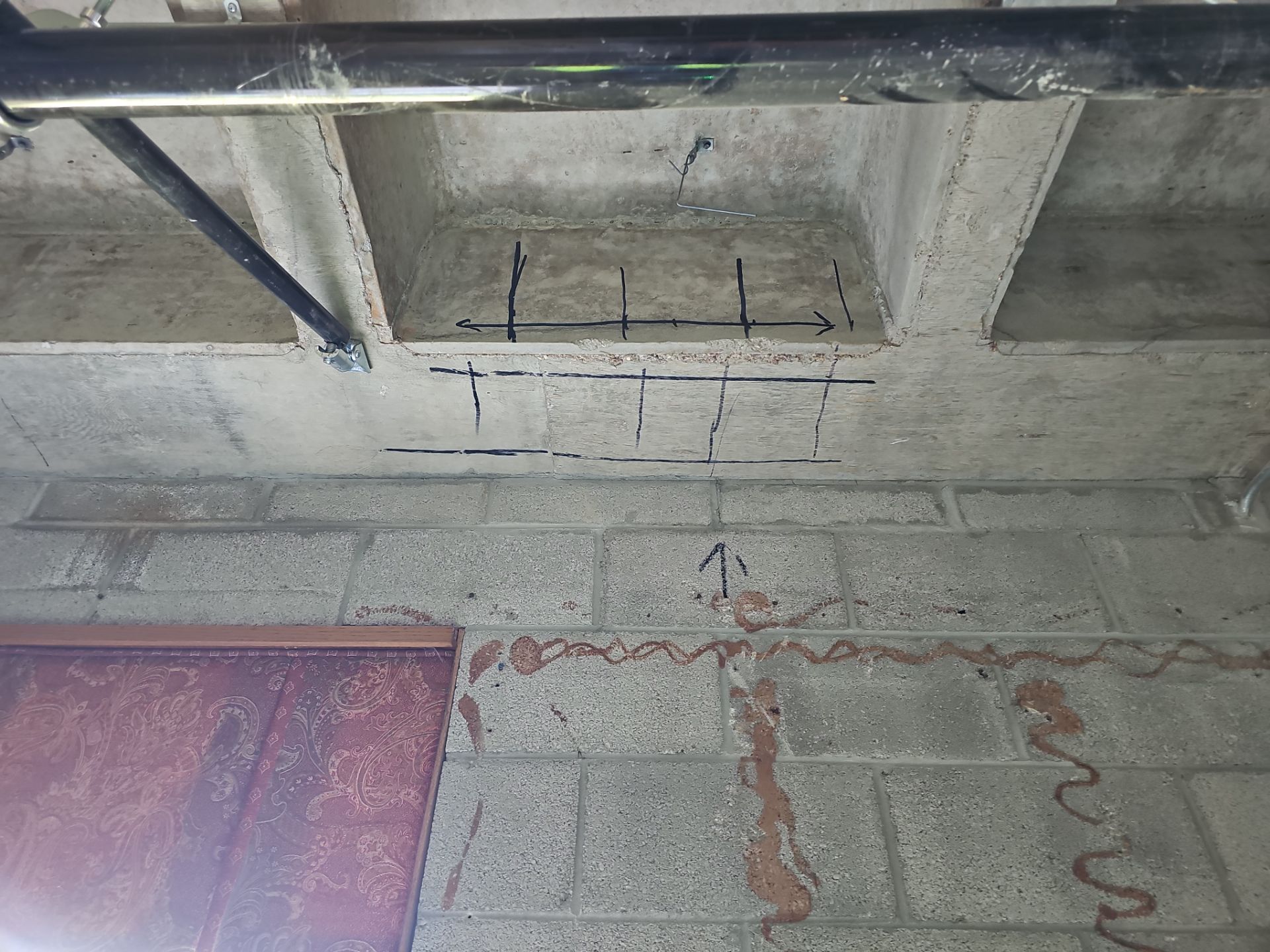 Reinforcement for free standing walls by Alsip Locating Service, LLC