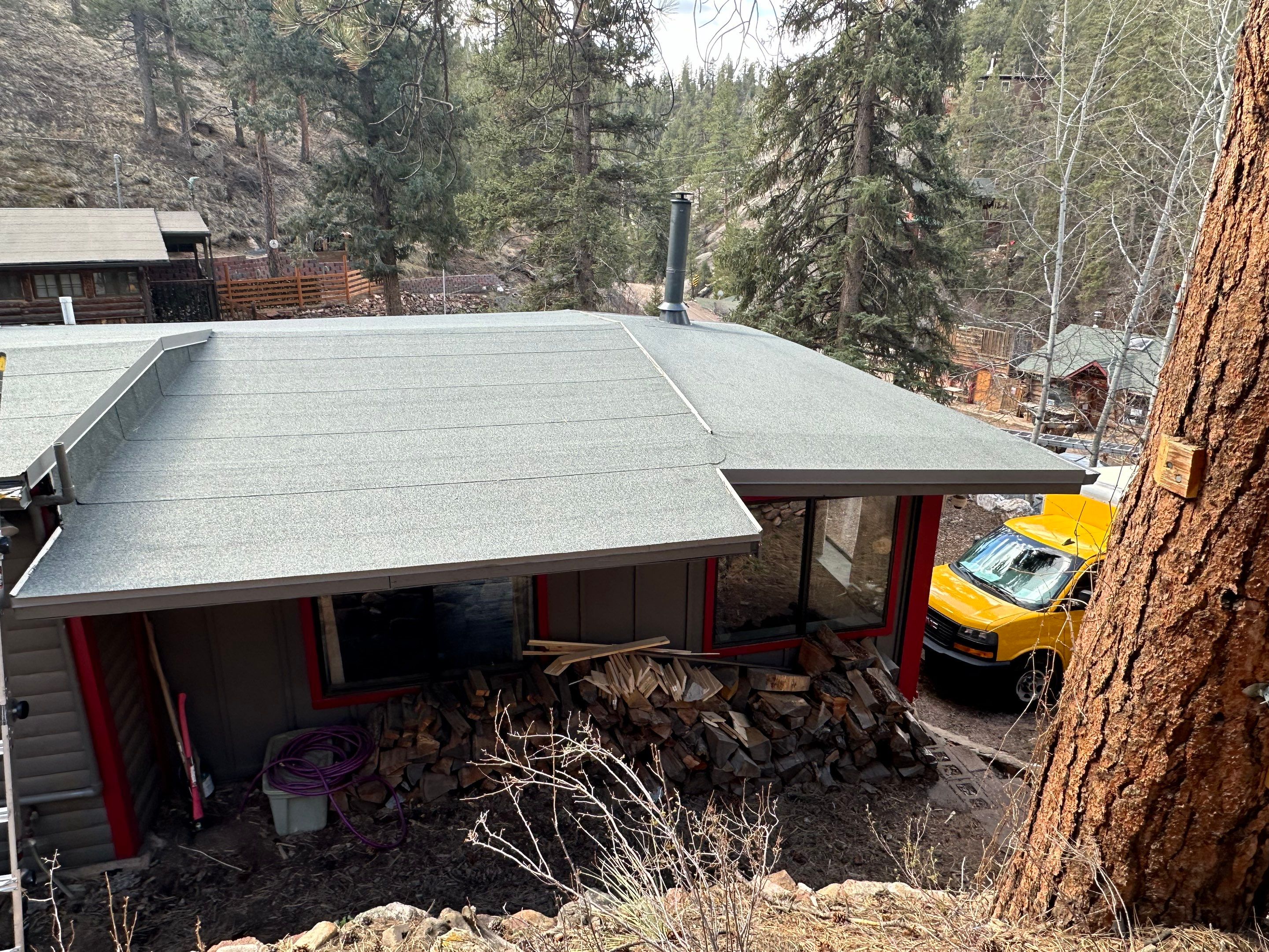 Residential Roofing Installation using Modified Bitumen Roofing by Blue Peaks Roofing LLC 