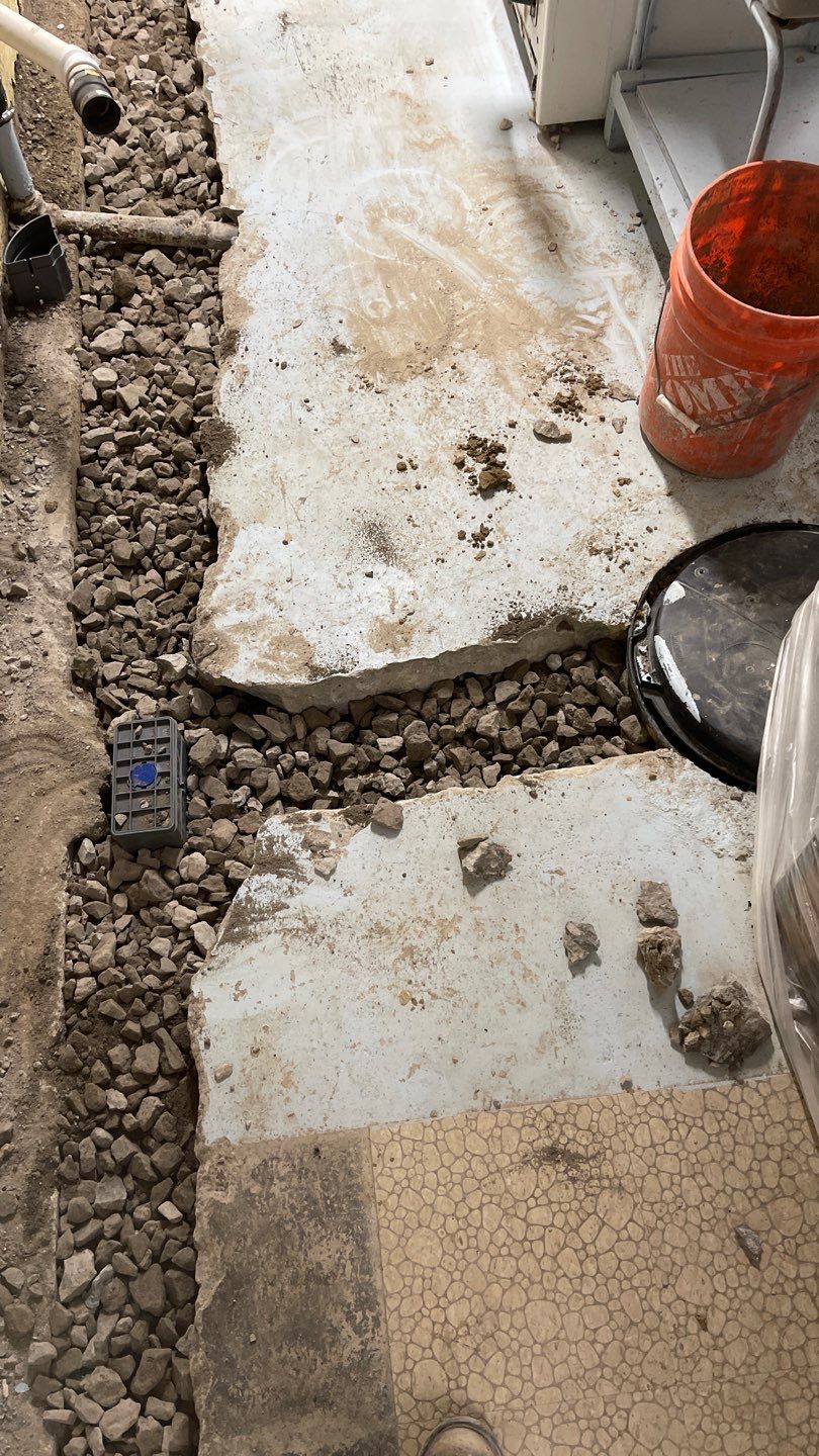 Interior Waterproofing Using GrateDrain™ Products by Toledo Basement Repair
