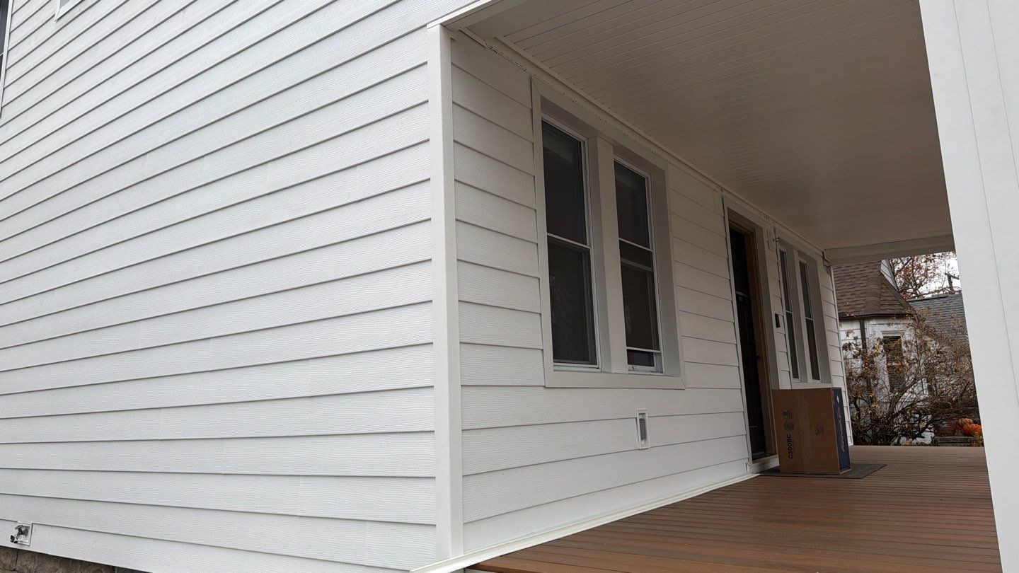 Siding Replacement using Ascend Glacier White by 180 Contractors