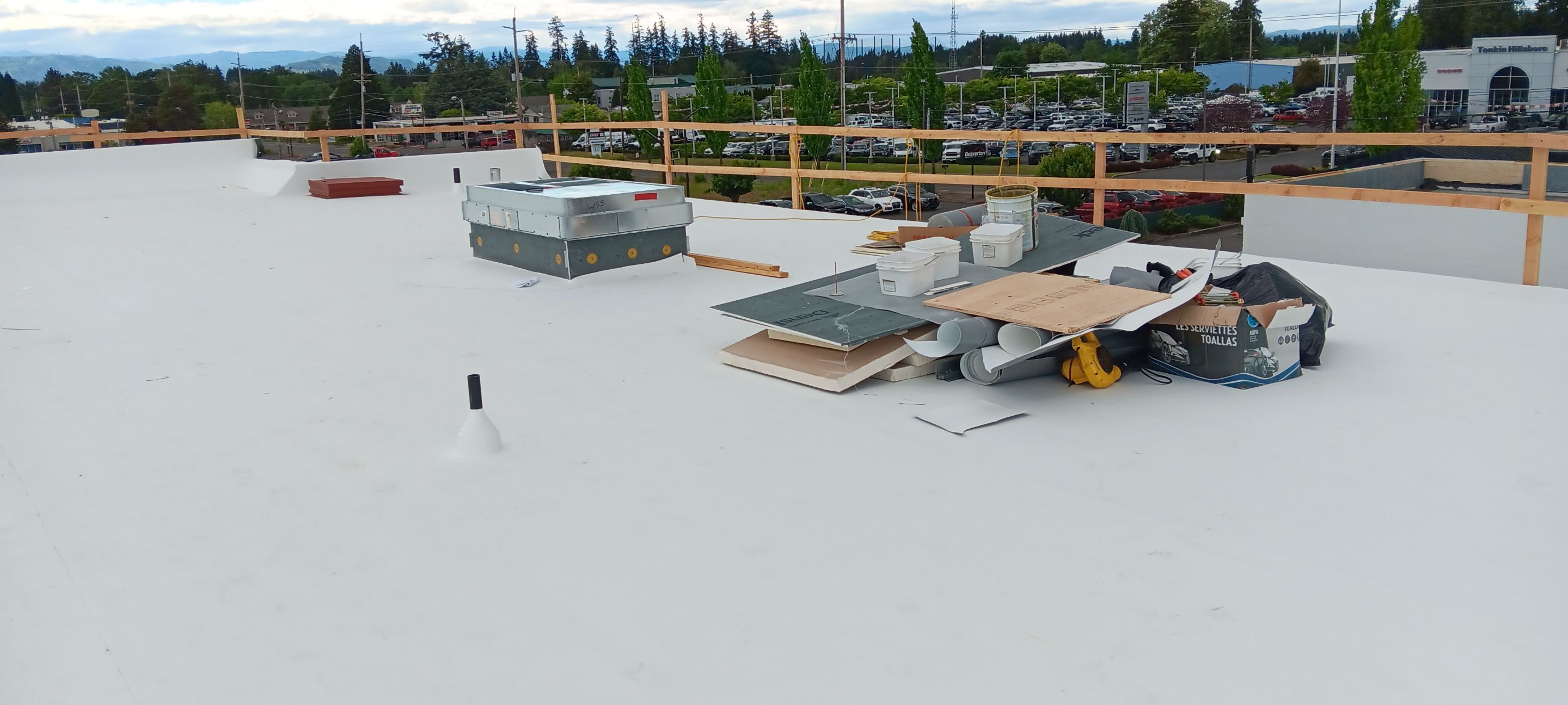 Commercial Roofing Replacement using TPO by Vitan Construction LLC 