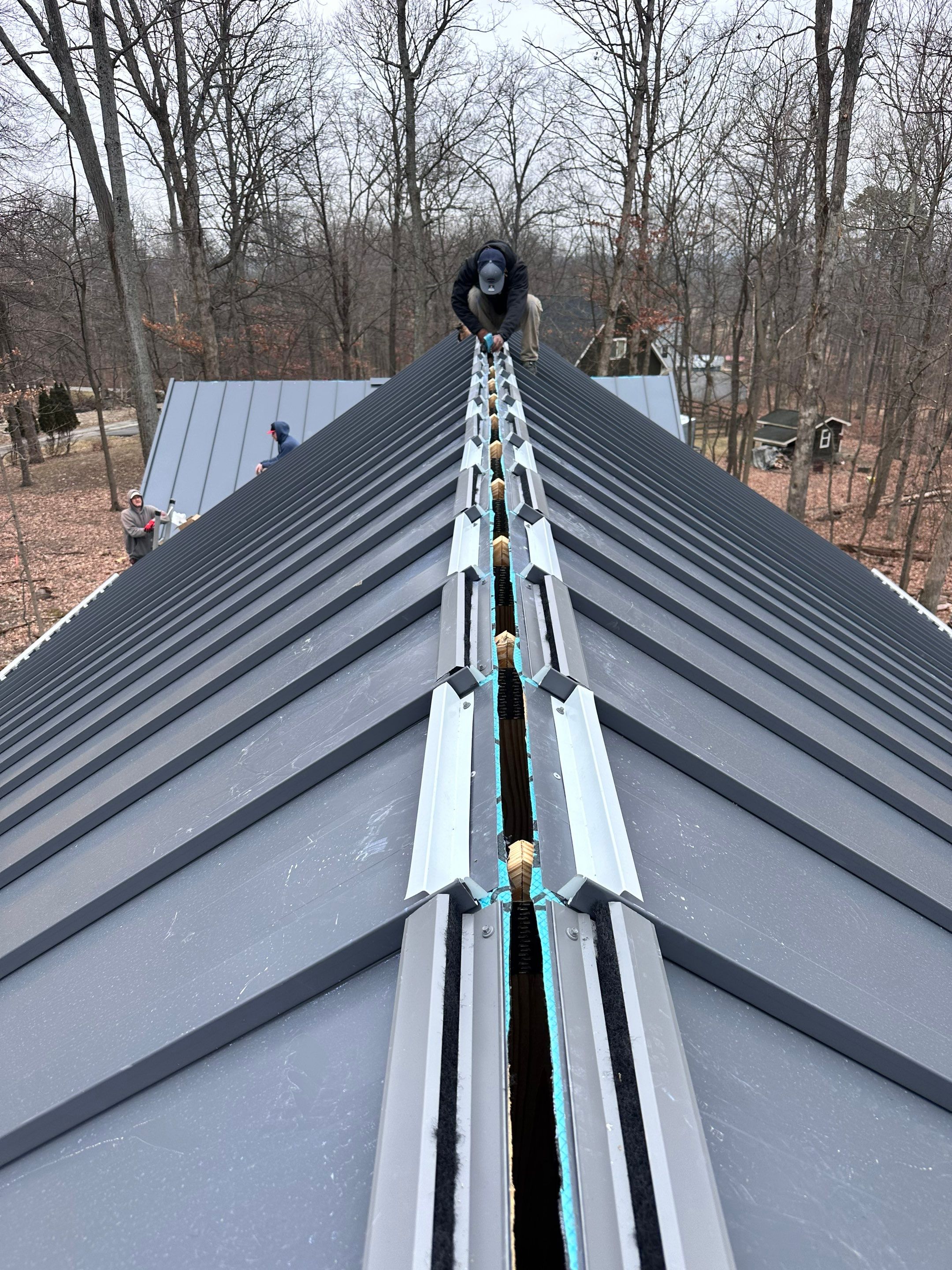 Standing Seam  using Everlast Standing Seam 24 Gauge  by Teflon Roofing