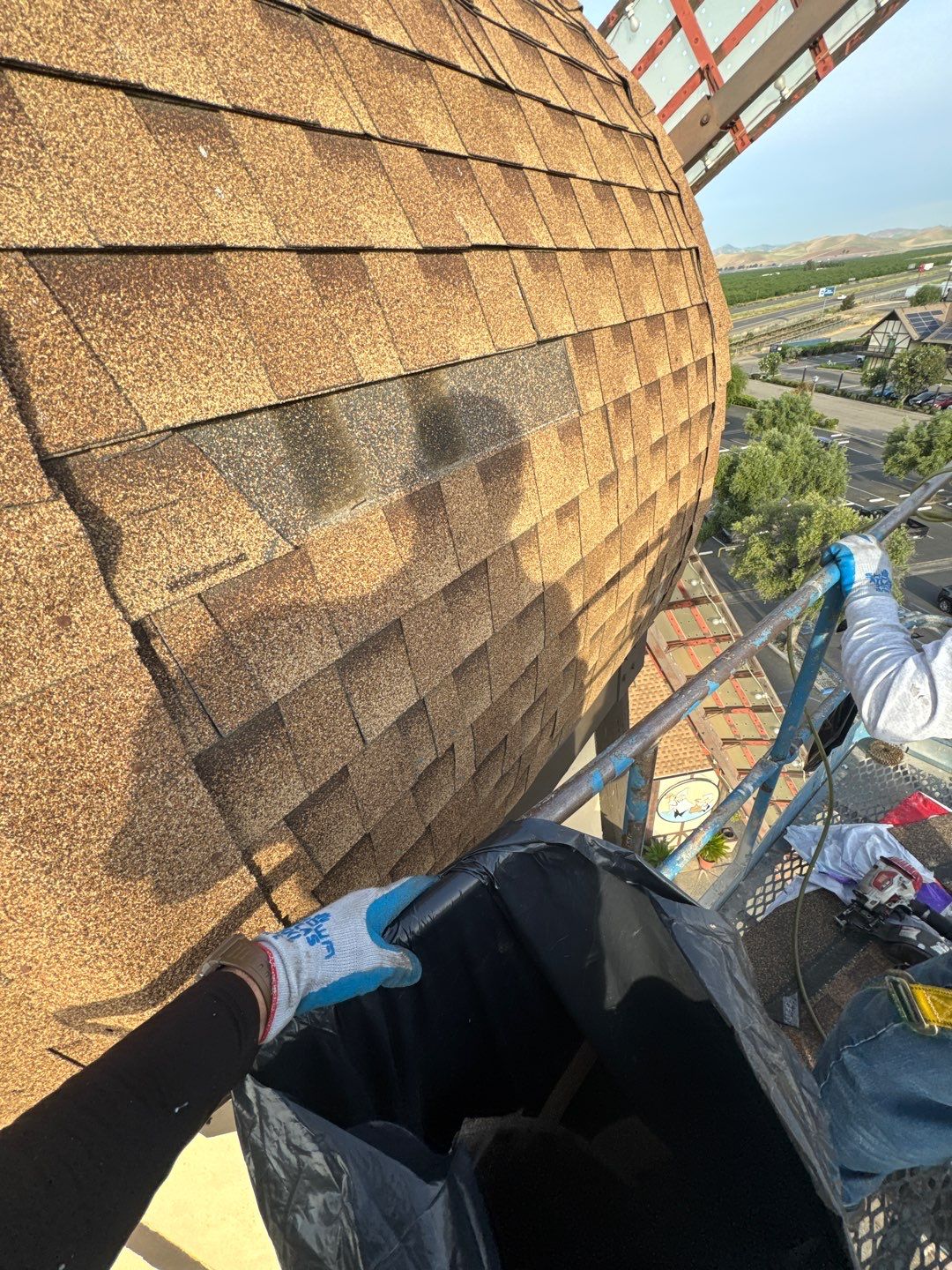 Spray foam and coatings using General Coatings acrylic coatings and spray foam by Straight Edge Roofing Inc