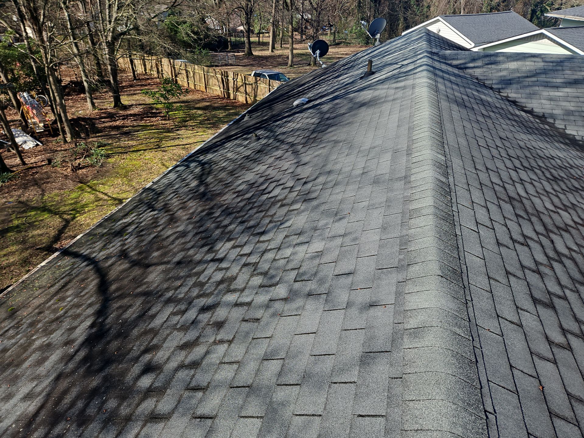 Roof and gutter replacement by hail damage by Just Brilliant Restoration JBR