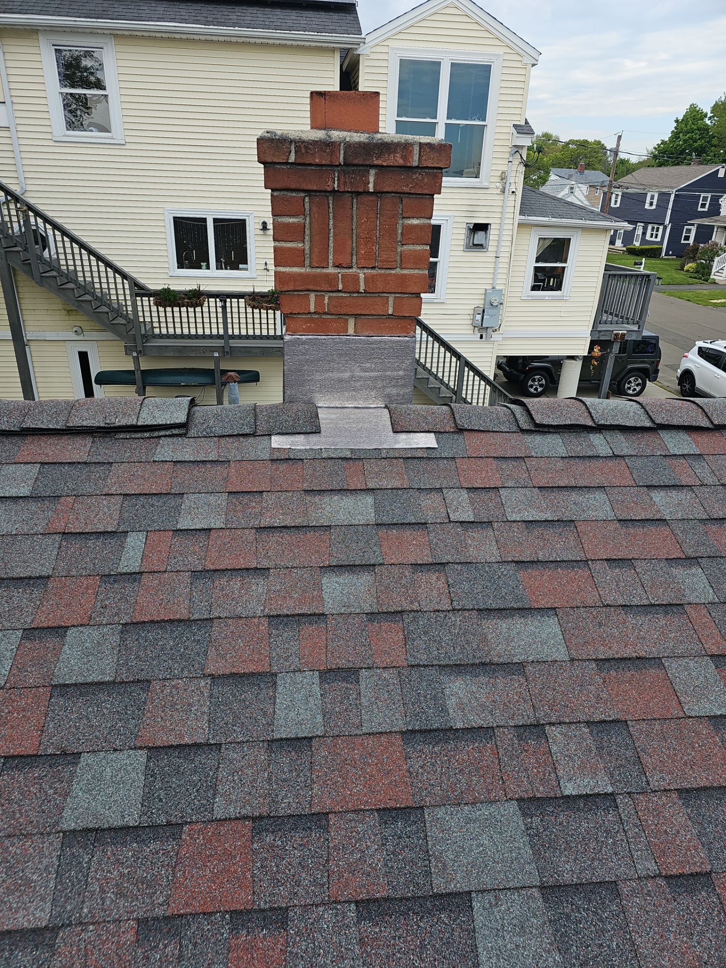 Residential Roofing Installation using Owens Corning Duration Colonial Slate by A Plus Exterior
