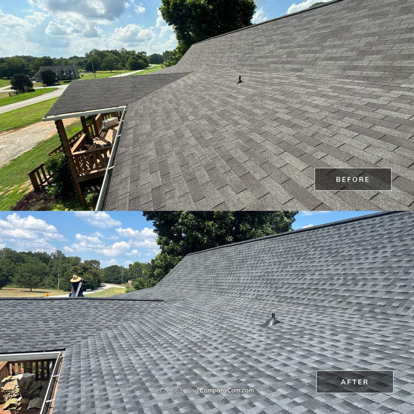 Half roof replacement  by Deerfield Roofing LLC
