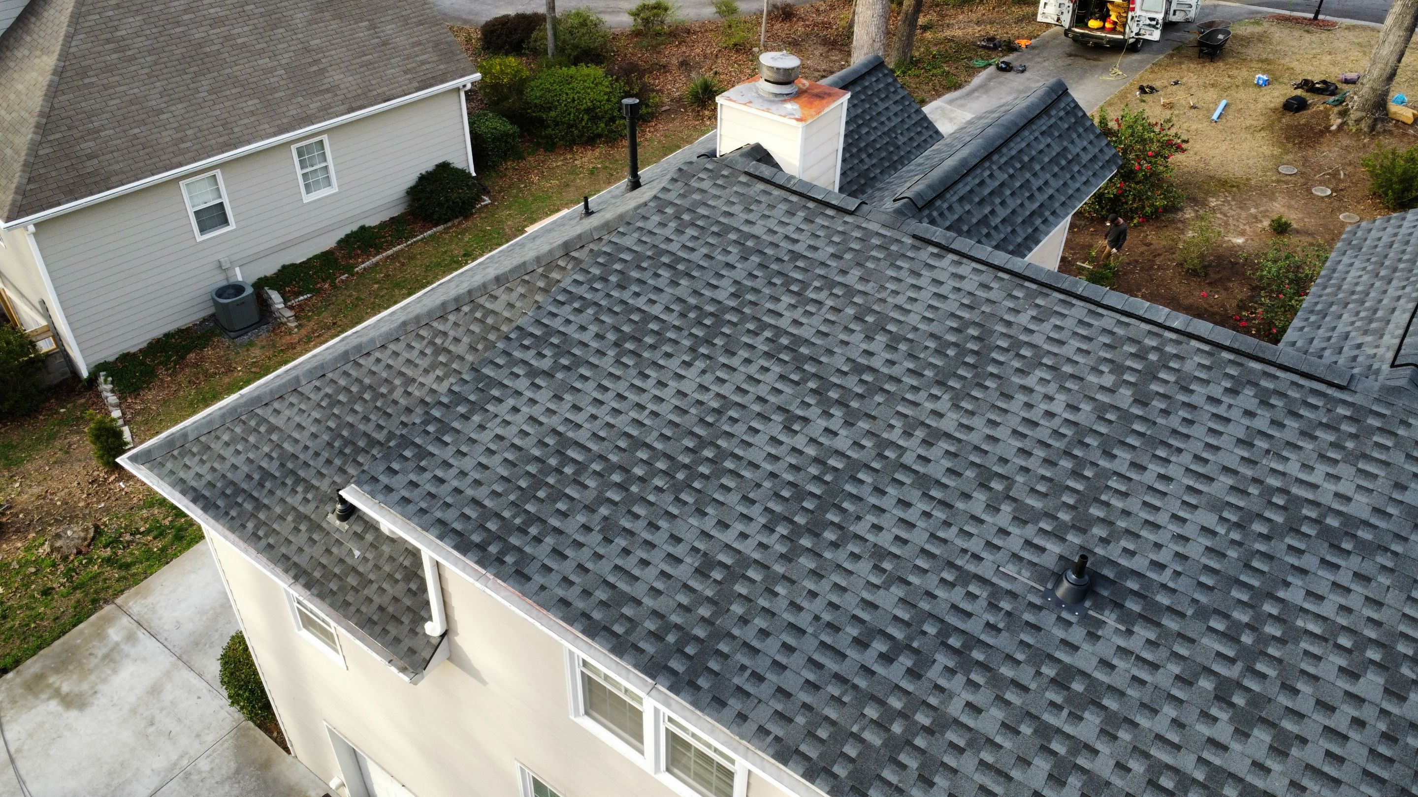 Powder Springs, GA Roof Replacement, GAF Timberline HDZ Charcoal by Reset Roofing