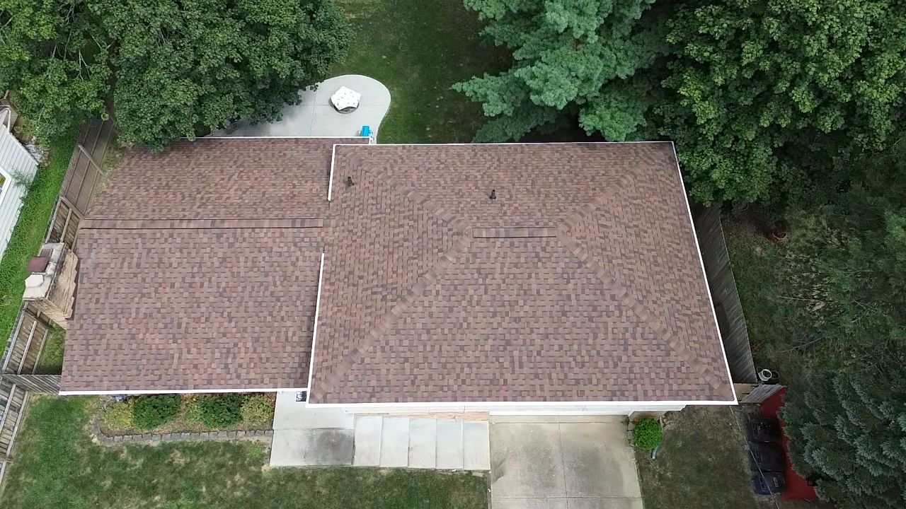 Atlas Pinnacle, Color, Burnt Hickory, Drip Edge, Color, Royal Brown by Eagle Eye Roofing