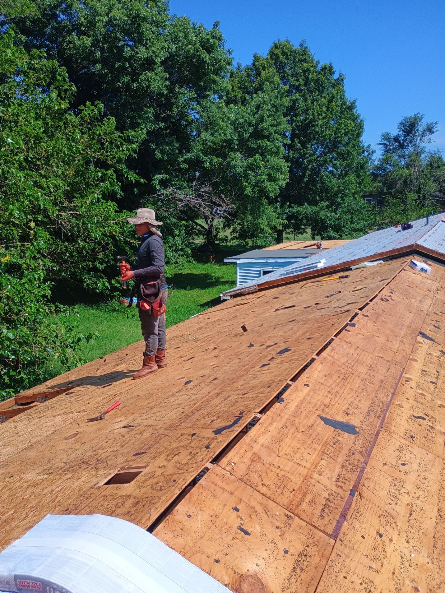 Storm Damage Restoration and Complete Roof Replacement in Pauls Valley by BANA Roofing and Solar Supply