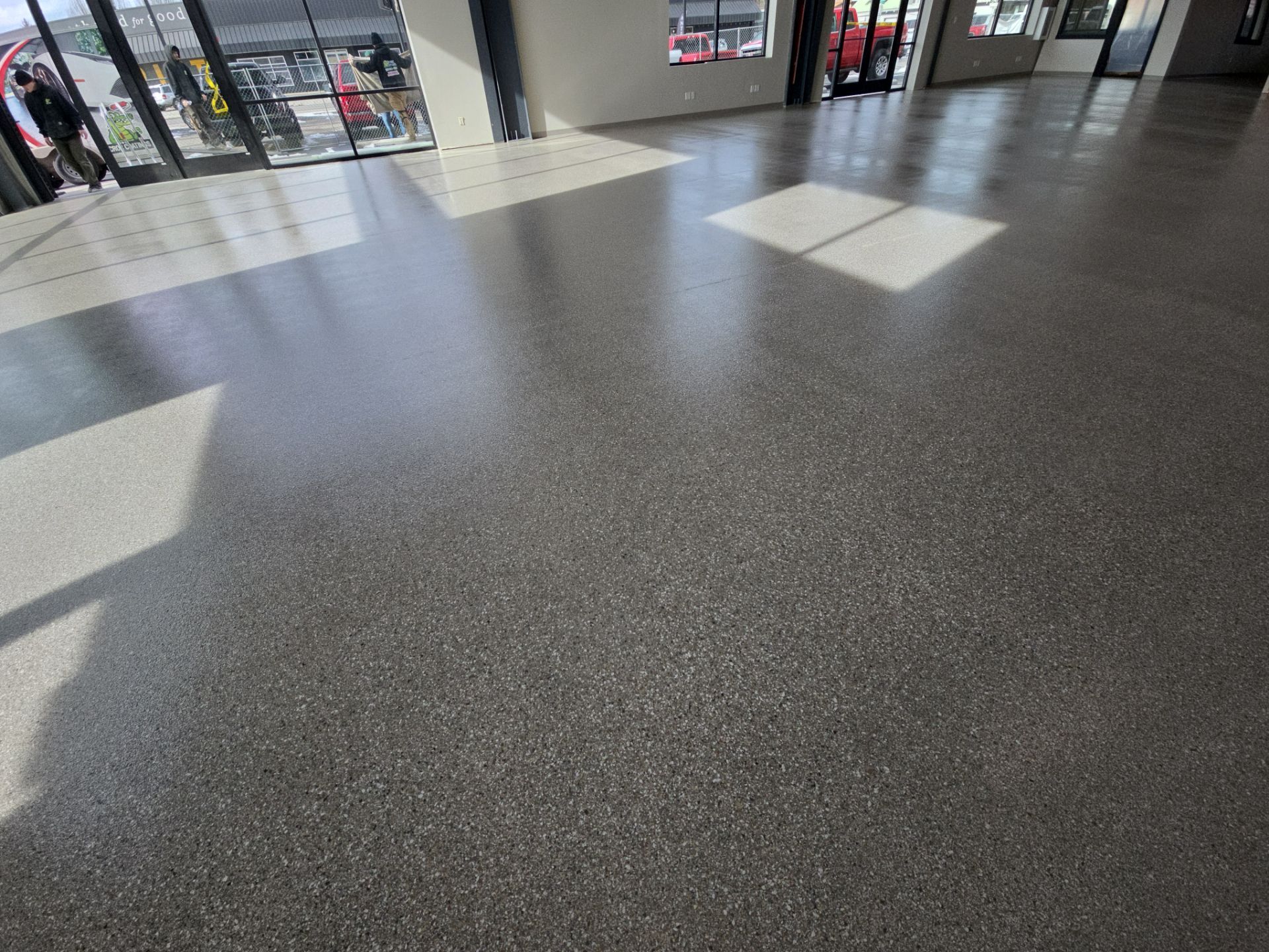 Claystone Hybrid Commercial Floor Coating for Cal Cars Showroom by Croc Coatings, LLC