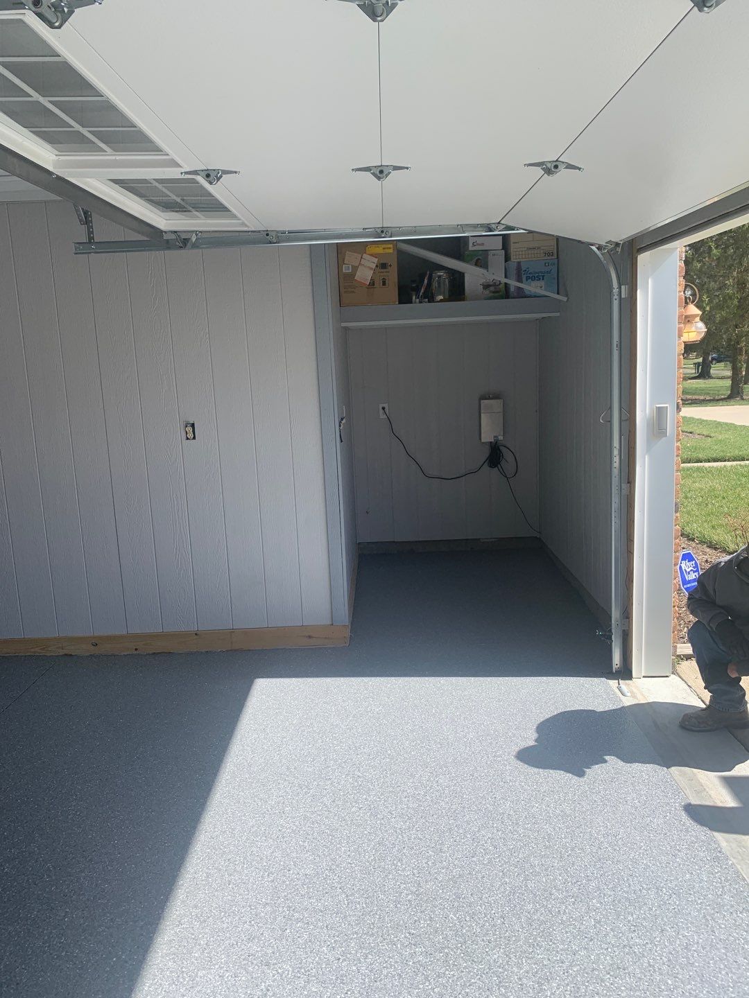 Garage Floor using Granite by Your1DayFloor.com