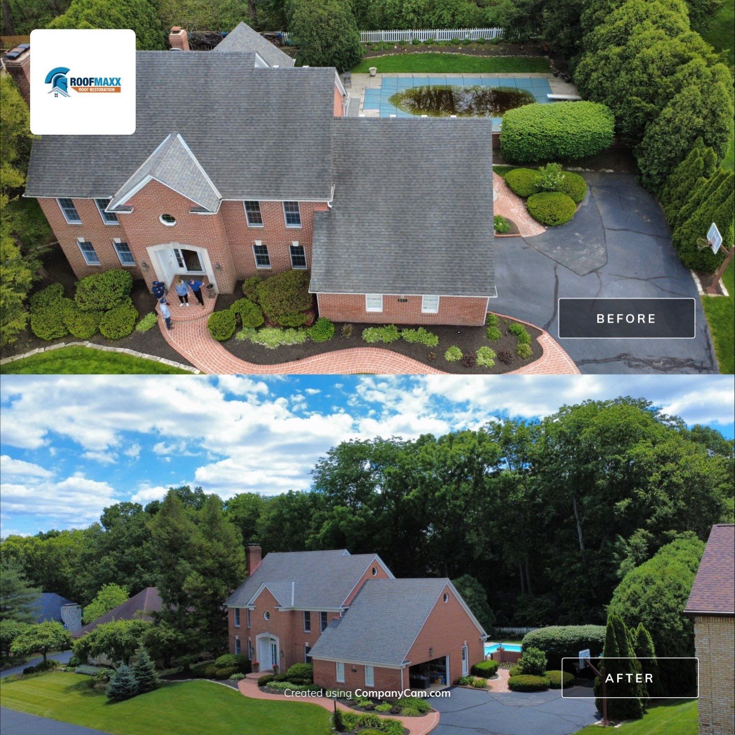 Condo Reference Before and Afters by Roof Maxx of Columbus, OH