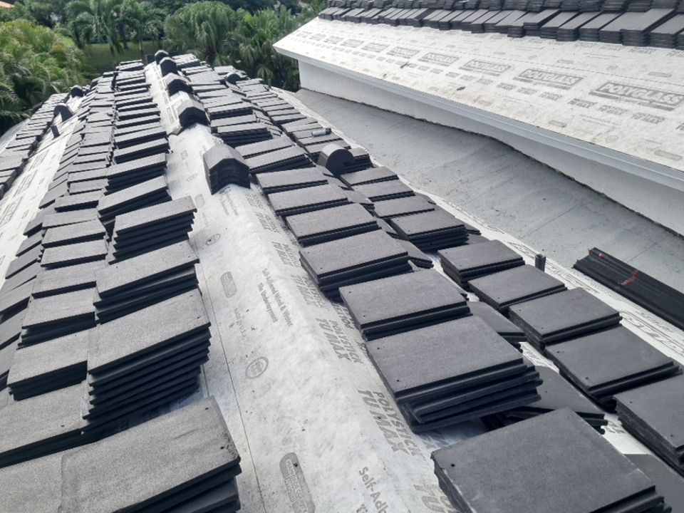 Residential Roofing Installation using Eagle Roofing Tile by BLUES BROTHERS CONSTRUCTION CORP