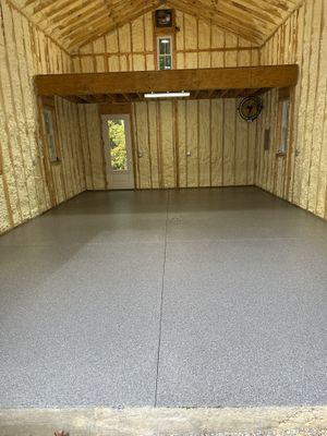 Garage Floor Coating using Briar