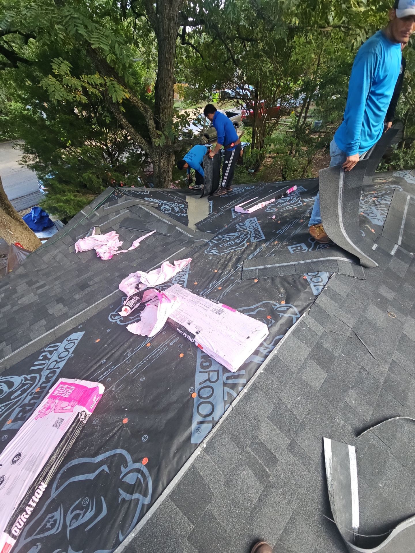 Residential Roofing Installation using Owen's Corning Duration (Lifetime) Shingles by Roof Repair Company