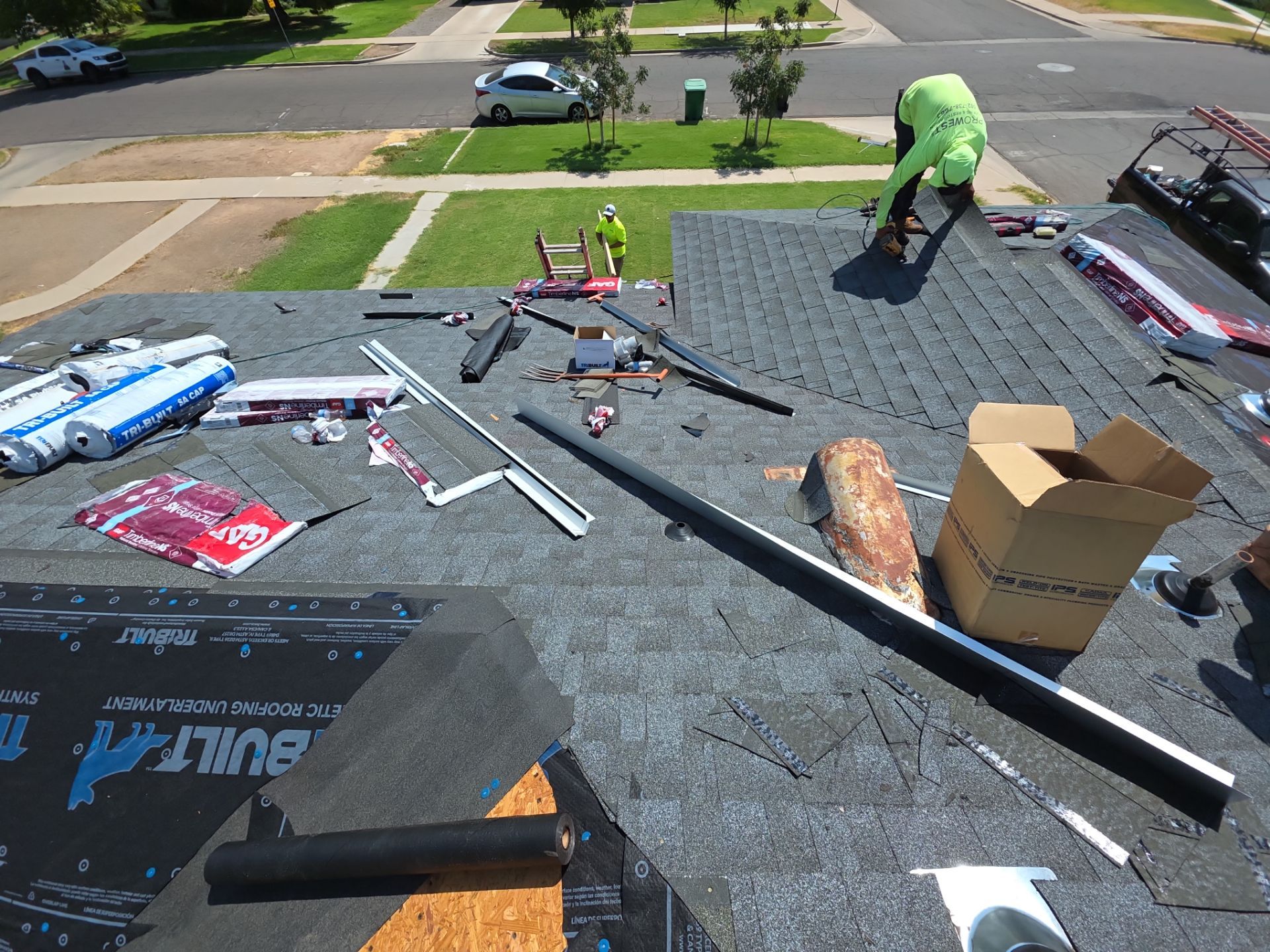 Residential Roof Install using GAF by Weather-Tite Roofing