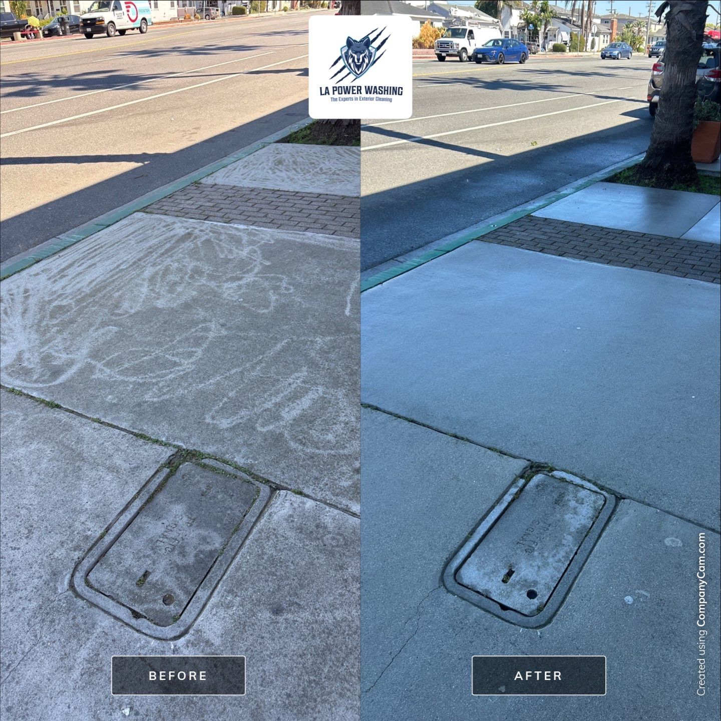 Commercial Sidewalk Pressure Washing In Naples, Long Beach, CA by La Power Washing Inc